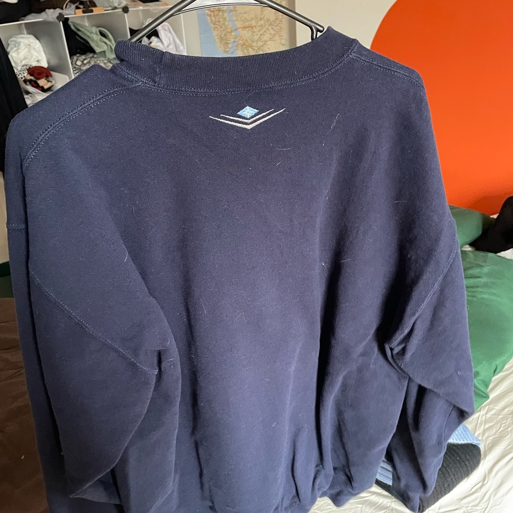 Navy blue crew neck